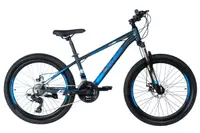 Bicicleta MTB 24 inch 9-12 ani, shimano, ușoară cadru 11", Davi Montaro