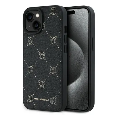 Husa MagSafe pentru Apple iPhone 15 Plus, Karl Lagerfeld, Karl's Head, Neagra