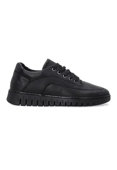 Pantofi sport din piele neagra pentru femei