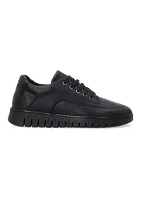 Pantofi sport din piele neagra pentru femei