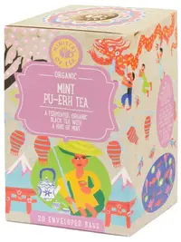 Ceai pu-erh organic cu mentă, 20 pliculețe, Ministry of Tea