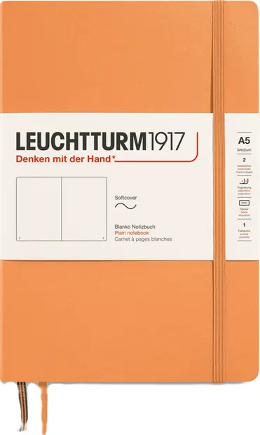 Caiet Leuchtturm1917 New Colours - A5, pagini albe, Apricot
