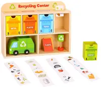 Set de joaca din lemn Tooky Toy - Centru de reciclare