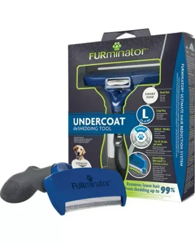 Perie Furminator pentru caini cu par scurt L