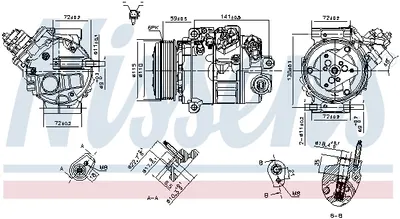 Compresor climatizare aer conditionat potrivit FORD MONDEO V 1.0 02.15