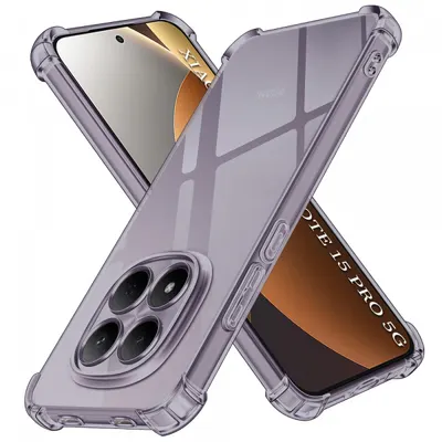 Husa pentru Xiaomi Redmi Note 15 Pro 5G, Techsuit, Shockproof Clear, Fumurie