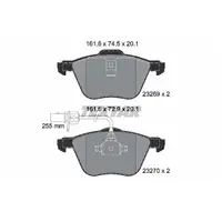 Set placute frana, frana disc TEXTAR 2326903
