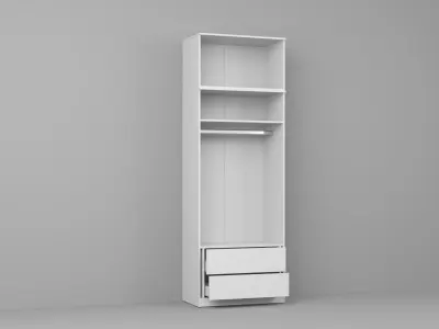 Dressing 82 cm Alb C09