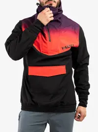 Geaca softshell MAJESTY Softshell Anorak, Negru/Rosu