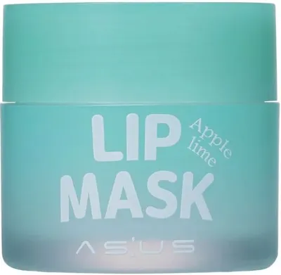 Asus Cosmetics Mască hrănitoare pentru buze, măr și lime, 20 g