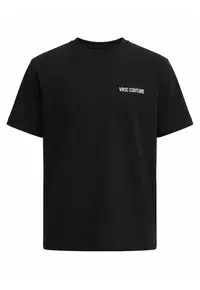 Tricou cu imprimeu logo Ebonite - Negru