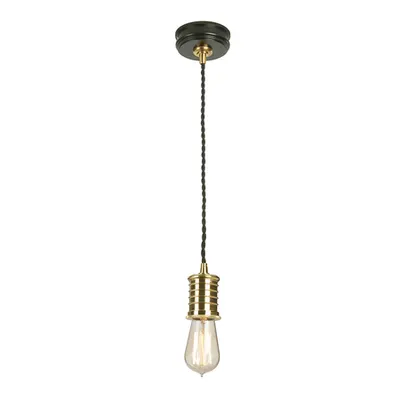 Lampa suspendata Douille 1 Light Pendant – Black/Polished Brass