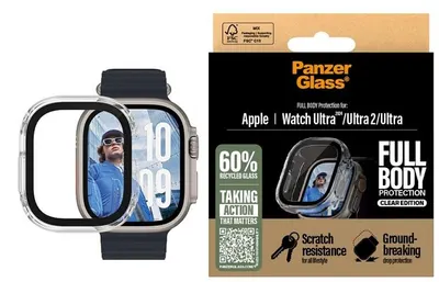 Protector de sticlă PanzerGlass - Snappie Full, Apple Watch Ultra/Ultra 2, transparent