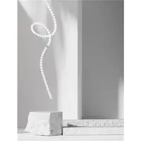 Lampa suspendata PERLA Crom Metal & Opal Sticla LED 207W 230V 13065Lm 3000K IP20 Triac Dimabil