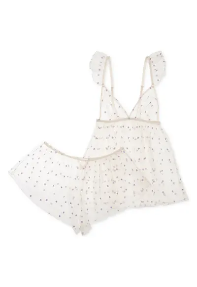 Pijama dama Holly - Alb