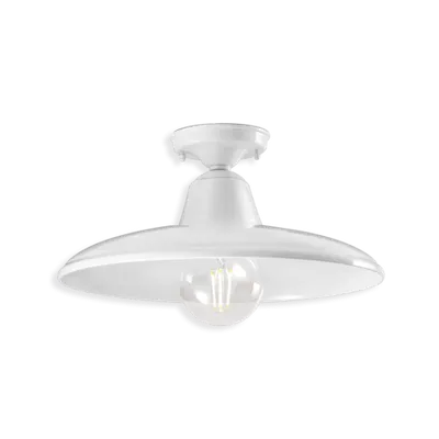 Plafoniera, lampa de tavan RETRO B&W FINISH 02 - SMALTO BIANCO C2333