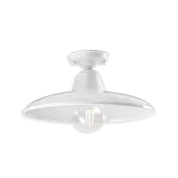 Plafoniera, lampa de tavan RETRO B&W FINISH 02 - SMALTO BIANCO C2333