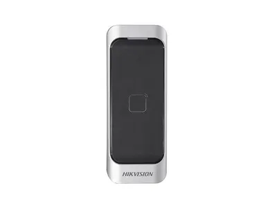 Cititor card Hikvision DS-K1107AM, citeste carduri Mifare 13.56 MHz, distanta citire: ≤ 50 mm, RS-485, Wiegand (W26/W34) protoco