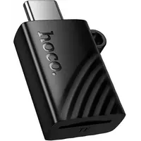 Cititor Card USB-C HOCO HB53, microSD, Negru