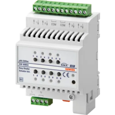 Actuator jaluzele EASY - 4 canale - 6A - EASY - 4 module- montare pe sina omega