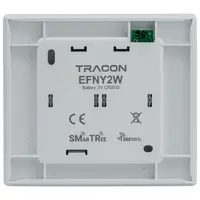 Buton emitator radio, de perete, 2 canale, alb 3 VDC, 868,32 Mhz, 300 m