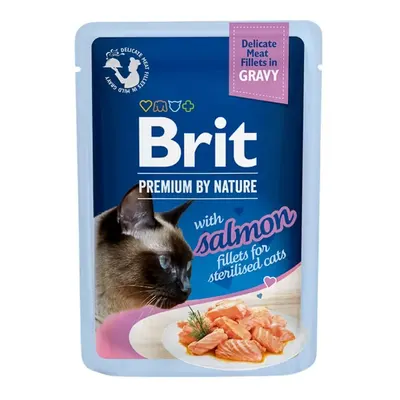 Brit Cat Delicate Salmon in Gravy for Sterilised, 85 g