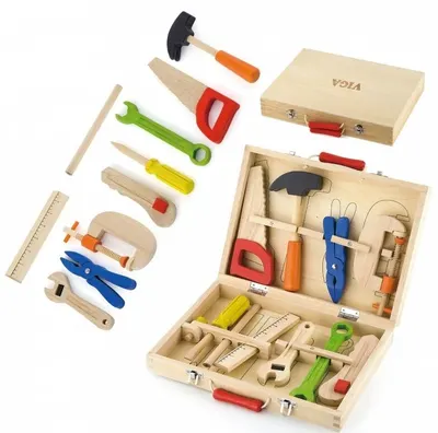Set de joacă Viga - Cutie de scule din lemn