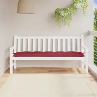 vidaXL Pernă bancă de grădină, roșu vin, 180x50x7 cm, material oxford