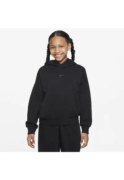 Hanorac copii K NK C.O.B. PO HOODIE - Bumbac - Negru - Negru