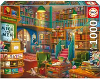 Puzzle Educa din 1000 de piese - Librărie minunată