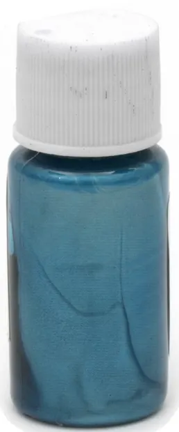 Colorant perlat pentru rășină Em Art - Pe bază de ulei, albastru deschis, 10 ml