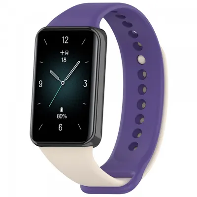 Curea Techsuit W014 pentru Honor Band 9, Mov Crem