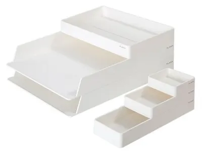 Set suporturi orizontale Deli NuSign - ENS001, 6 buc, alb