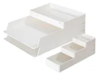 Set suporturi orizontale Deli NuSign - ENS001, 6 buc, alb