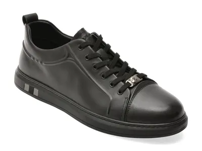 Pantofi sport GRYXX negri, 5623, din piele naturala