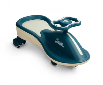 PlasmaCar copii fara pedale Toyz Fiesta Navy Ride-On gravitationala cu muzica si roti din cauciuc luminoase, scaun ergonomic si spatios, greutate maxima admisa 100 kg