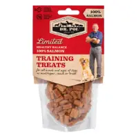 Recompense pentru caini Dr. Pol Training Treats cu somon 85 gr
