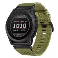 Curea Techsuit W070 pentru Garmin Watch Fenix / Forerunner Series, 22mm, Verde