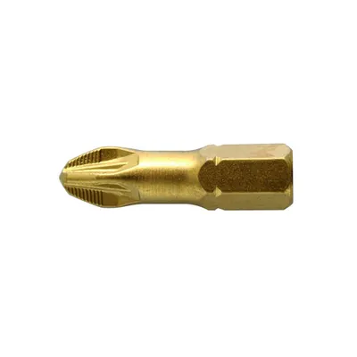 Burghiu de surubelnita, PZ3 25 mm, otel s2, acoperit cu titan, blister cu 5 bucati