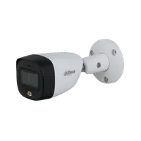 Camera de supraveghere exterior cu iluminare duala Dahua HAC-HFW1200CM-IL-A-0360B-S6, 3.6 mm, 2 MP, IR/Lumina calda 20 m, microfon
