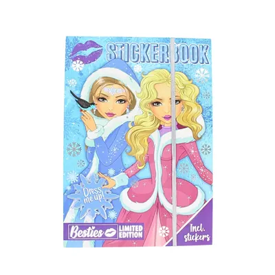 Carte de Stickere „Dress Me Up! Besties” - Creează Look-uri de Iarnă Fermecătoare