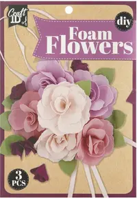 Set creativ Craft ID - Flori de spumă, sortiment
