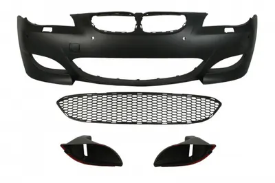 Bara (Fata, M-PAKIET, cu gauri pentru spalator de faruri, cu gauri pentru senzorii de parcare, grunduit) potrivit BMW 5 (E60), 5 (E61) 02.07-12.10