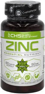 Zinc, 50 mg, 80 capsule, Cvetita Herbal