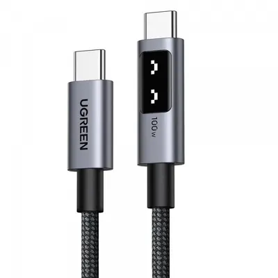 Cablu Date si Incarcare USB-C - USB-C UGREEN L509, 100W, 0.5m, Gri