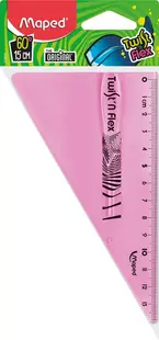 Triunghi Maped Twist'n Flex - 15 cm, roz