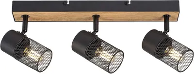 Candelabru Rabalux - Metta 71153, IP20, 230V, E14, 3x40W, negru cu stejar