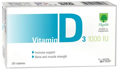 Vitamin D3, 1000 IU, 30 tablete, Magnalabs