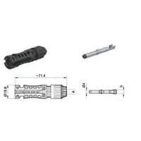 Conector MC4-EVO2 PV-KST4-EVO 2A/6I – Conector Tata 4-6mm pentru Sisteme Fotovoltaice