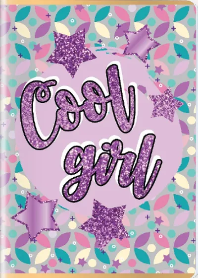 Caiet S. Cool - A5, 52 coli, rânduri late, Girl, sortiment
